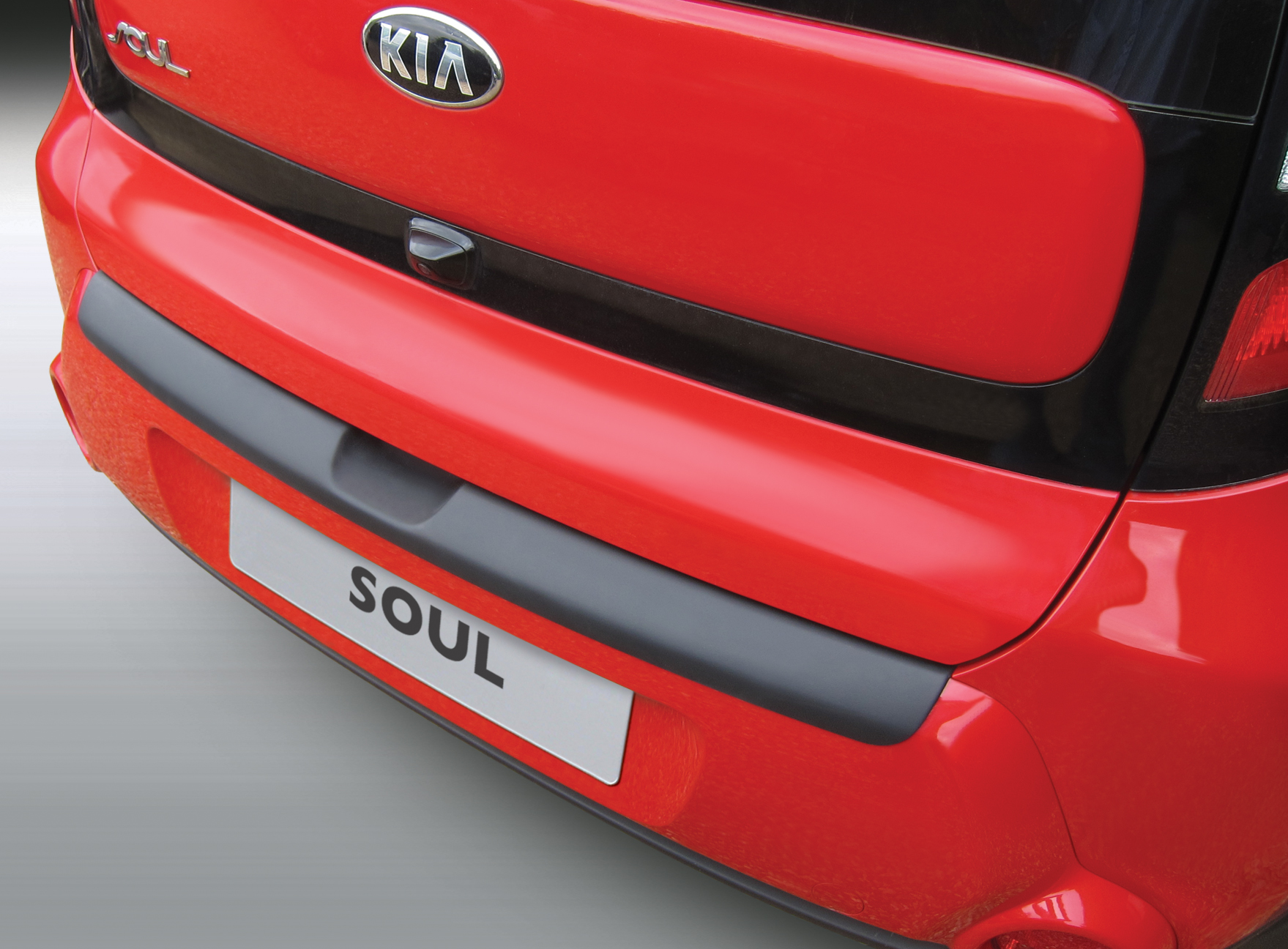 Накладка на задний бампер Kia Soul II, 2013-2016