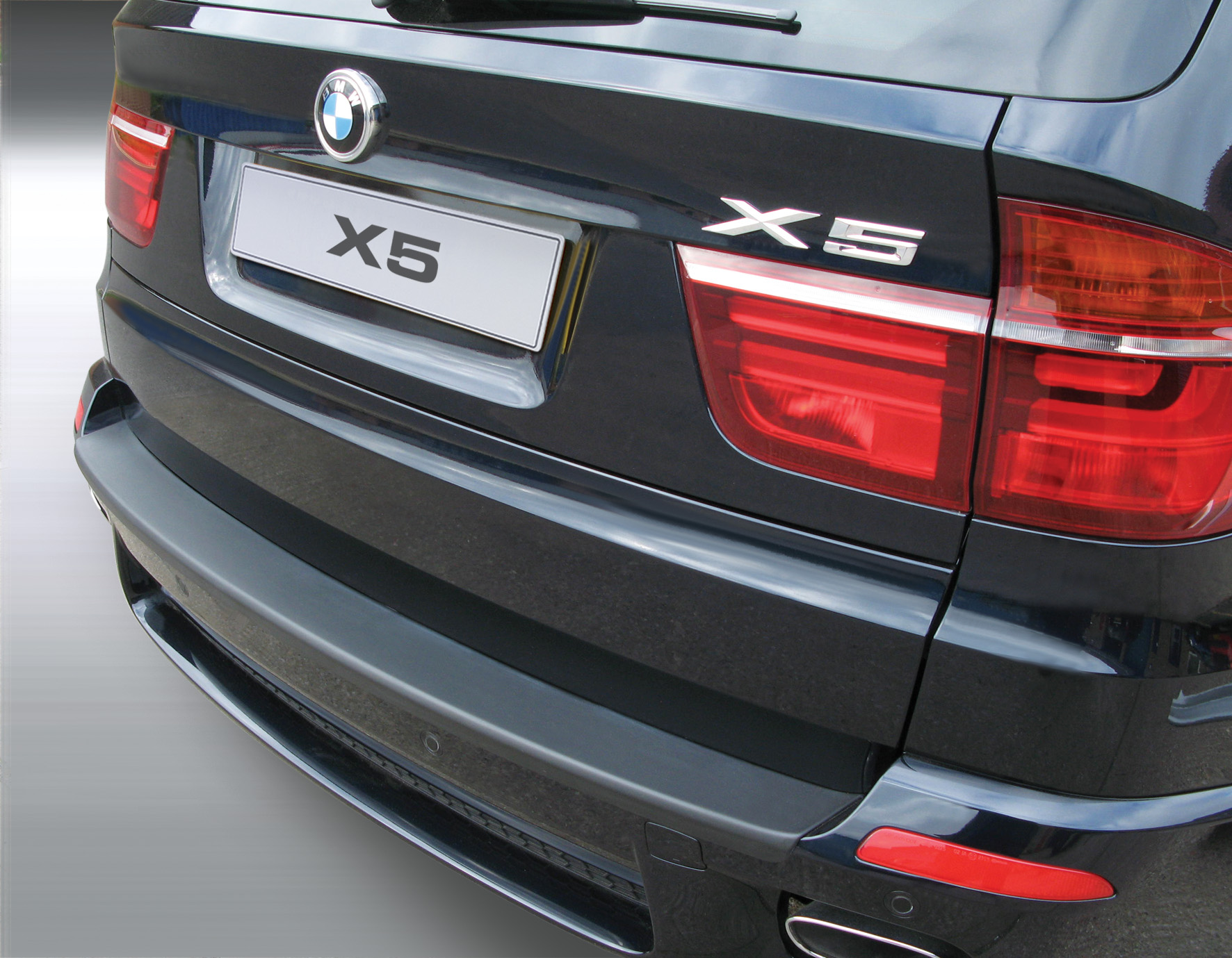 Накладка на задний бампер BMW X5 M-Sport, БМВ Х5, 2007-2013