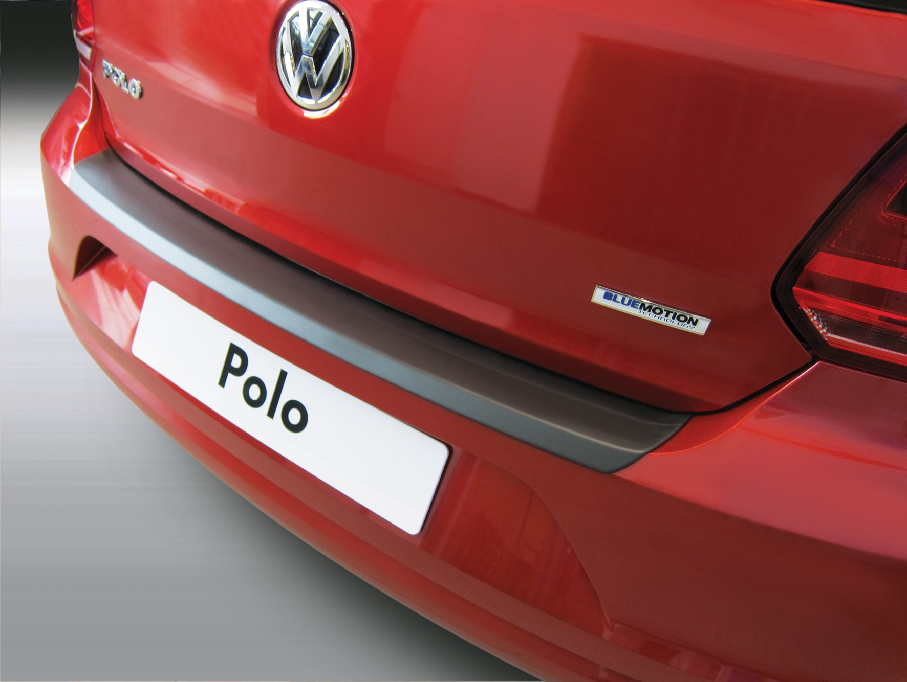 Накладка на задний бампер Volkswagen Polo MK VII, 3/5-дв. хэтчбек, 2017-н.в.