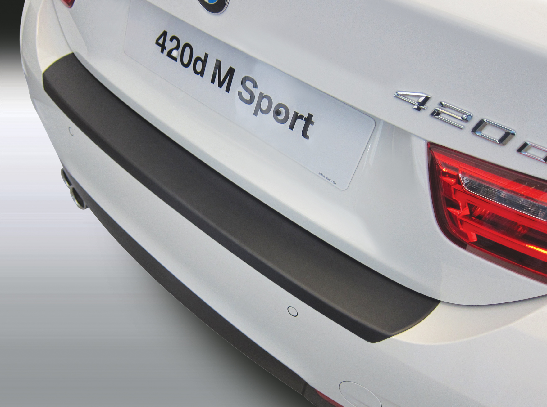 Накладка на задний бампер BMW 4 серии Gran Coupe M Sport, 5-дв. хэтчбек, кузов F36, 2014-н.в.