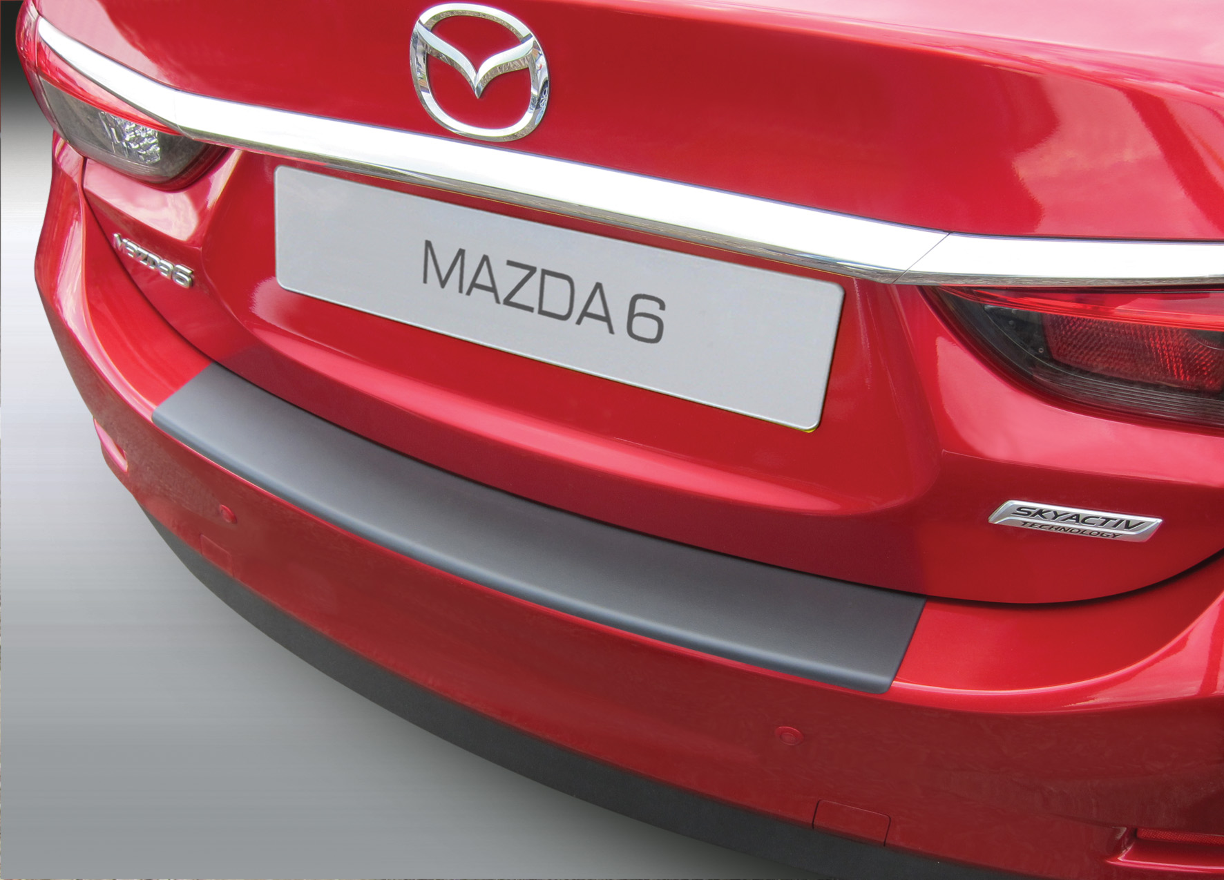 Накладка на задний бампер Mazda 3 (ВМ), хэтчбек, 2013-2019