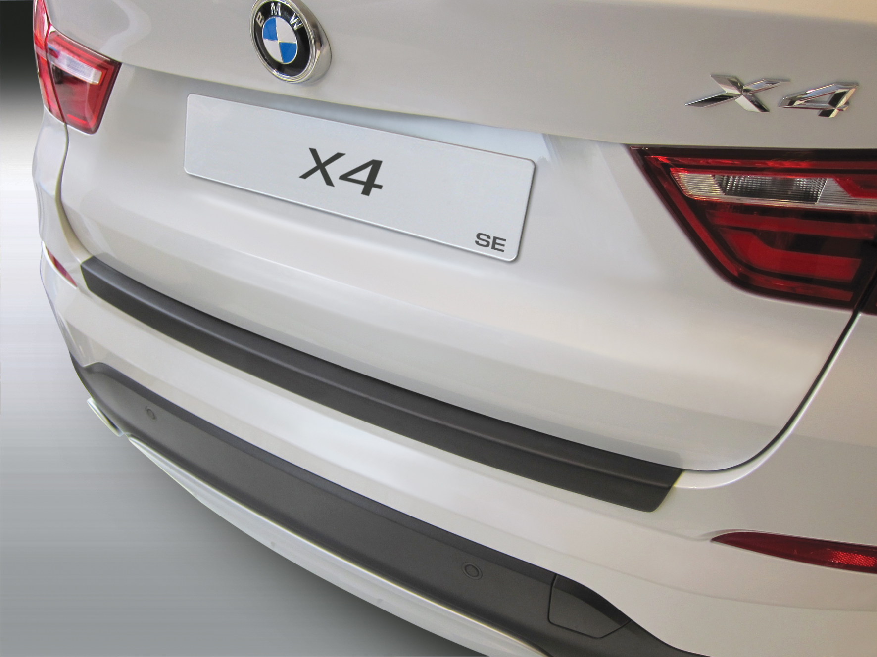 Накладка на задний бампер BMW X4, БМВ Х4, 2014 - 2018